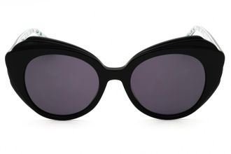 Draper James DJ7022 Oversized Round Acetate Sunglasses - Black