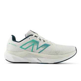 New Balance Mens FuelCell Propelv5 in Grey/Blue Synthetic, size 10.5