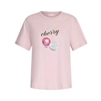 Liu Jo T-Shirts, female, Pink, Size: XL T-shirt