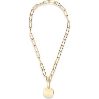Nordstrom Paper Clip Chain Pendant Necklace in Gold at Nordstrom