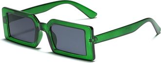 Generic Square Small Frame Men and For Women Sunglasses Street Photography Outdoor Vacation Sunshade (Color : F, Size : Medium)