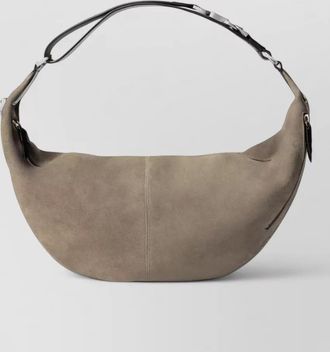 Christophe Lemaire quiver clip shoulder bag suede zippers