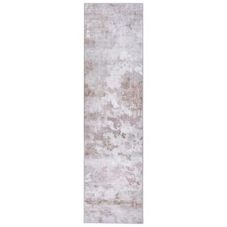 Beliani Alfombra De Pasillo Moderna 80 X 300 Cm De Tela Entrada Apto Para Calefacci&oacute;n Por Suelo Radiante Base Antideslizante Pelo Corto Multicolor Arapgir