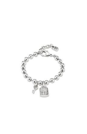 UNOde50 Lock & Key Charm Bracelet in Silver at Nordstrom