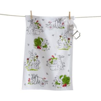 Tag Bunny Dish Towel and Cookie Cutter Set for Easter Kitchen in Multicolored at Nordstrom