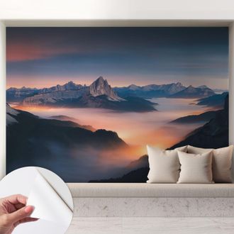 Tulup Carta Da Parati Autoadesiva - Fotomurale Adesivo - Design Elegante - Stile Moderno - Sole Nascente 208x146 Cm