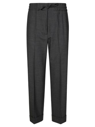 P.A.R.O.S.H. Relaxed Fit Drawstring Waistband Tailored Pants