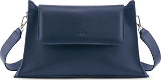 Behno Winnie Pebble Leather Shoulder Bag in Navy at Nordstrom