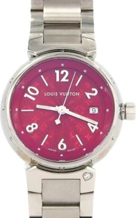 Louis Vuitton Pre-owned Roestvrijstalen Horloge - Dames - Vintage Horloges - Rood - ONE Size - Vintage