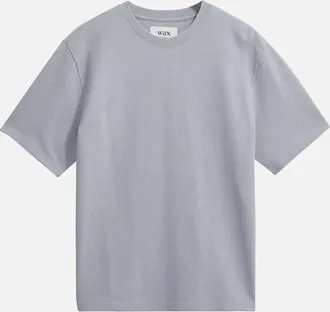 Wax London Mens Wax London Dean Jolt Slub T-Shirt - Blue - Size: 42