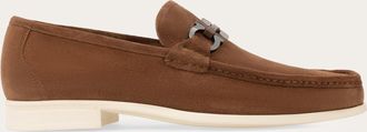 Ferragamo Uomo Mocassino morsetto Gancini Marrone Taglia 40.5