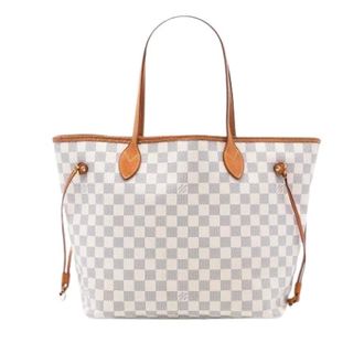 Louis Vuitton Pre-owned Tote Bags, female, White, Size: ONE SIZE Pre-owned Neverfull MM Tote Bag