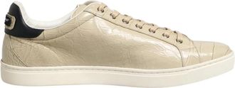 Dolce & Gabbana London Low-Top Sneakers - Heren - Sneakers - Beige - 43 EU - Leer - Schoenen