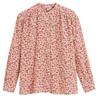 La Redoute Collections Hemd met maokraag en bloemenprint, lange mouwen