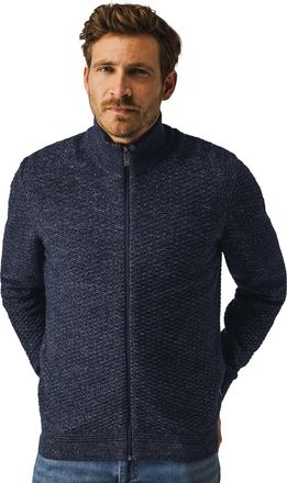 State of Art vest State of Art Regular Fit donkerblauw gemeleerd