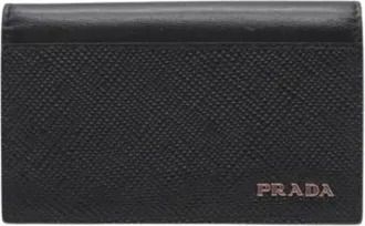 Prada Pre-owned Wallets, female, Black, Size: ONE SIZE Pre-owned Card Case