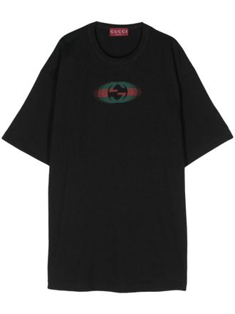 Gucci Katoenen jersey T-shirt - Zwart