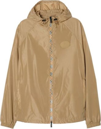 Burberry Beige Logo Hood Jacket