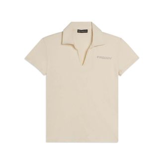 Freddy T-Shirt FREDDY Shirt S26WCRT4, Damen, Gr. L, wei&szlig;cup gray, Obermaterial: 95% Baumwolle CO. 5% Elasthan EL., Shirts T-Shirt