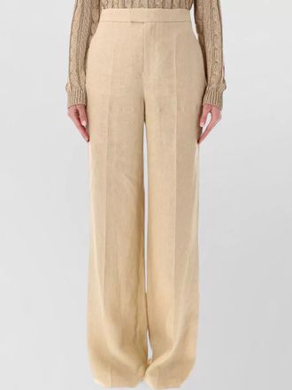 Ralph Lauren high rise wide leg trousers side pockets