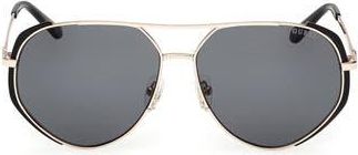 Guess Pilot Sunglasses in Matte Black /Smoke at Nordstrom Rack