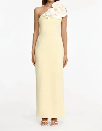 Acler Zofia Maxi Dress In Cream