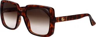 Gucci Womens Sunglasses Havana Brown Injected