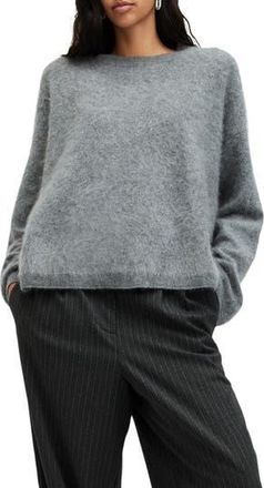 AllSaints Rebel Cashmere Crewneck Sweater in Grey Marl at Nordstrom Rack, Size Medium