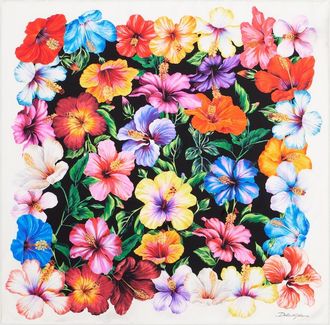Dolce & Gabbana Foulard in twill di seta con stampa