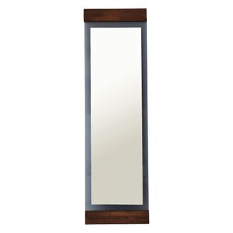 Dmora Espejo Lanzada, Forma Rectangular, Tipo De Piso, Estructura Color Nogal, 50x170h Cm Marr&oacute;n Nogal
