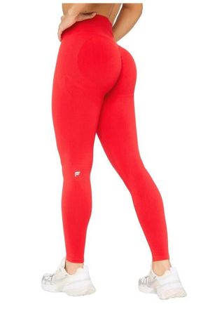 Fabletics Womens Seamless Scrunch High-Waisted Legging in Heated Red at Nordstrom, Size Xx-Large