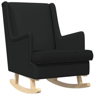 vidaXL Mecedora Negro 62 X 80 X 85 Cm Tela Vidaxl