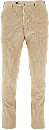 Pantaloni Torino Corduroy Slim Fit Broek - Heren - Broeken - Beige - Maat: L Corduroy