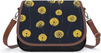 Generic Dandelions Flowers Small Womens Crossbody Bags Shoulder Handbag with Adjustable Strap for Travel