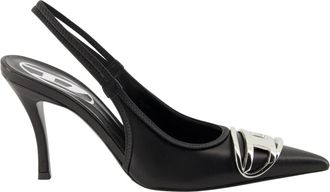 Diesel Pumps, female, Black, 5 UK, Black Leather D-Venus Heels