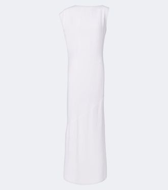 Jacquemus Drap&eacute;e jersey maxi dress