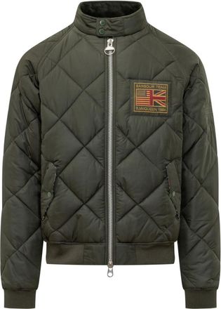 Barbour Olive Mandarin Collar Jacket