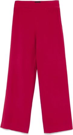 Giorgio Armani 1990s cropped trousers - women - Wool - 38 - Pink
