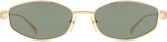Gucci GG1802S 001 Womens Sunglasses Gold Size 55