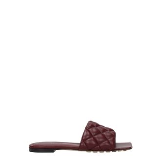 Bottega Veneta Damens Sandalen und Clogs aus Leder in Rot/Merlot