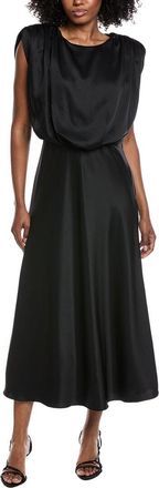 Toccin Flora Satin Midi Dress