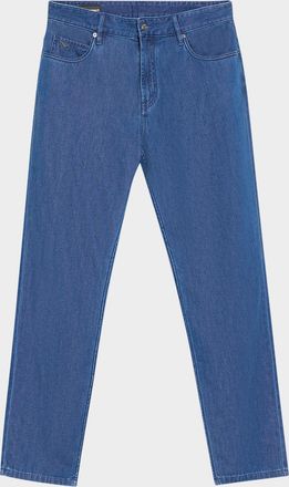 Emporio Armani Men & apos;s Medium-Wash Denim Straight-Leg Jeans