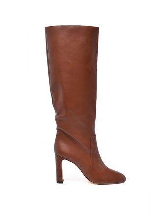 Stuart Weitzman Brown Leather Pointed Boots