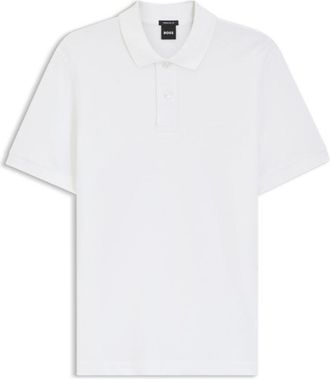 BOSS Pallas polo shirt in cotton piqu&eacute; with embroidered logo