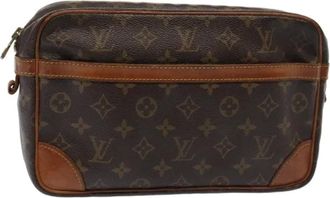 Louis Vuitton Pre-owned Tela clutches - - Pre-owned - Donna - Marrone - ONE SIZE