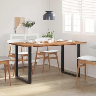 vidaXL Vidaxl - Mesa De Comedor De Madera Maciza De Acacia 154x80x76 Cm