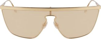 Victoria Beckham Goud Spiegelende Zonnebril Vb 245S - unisex - Zonnebrillen - Geel - 59 MM - Accessoires