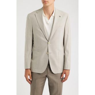 Jack Victor Morton Sand Tonal Herringbone Sport Coat at Nordstrom, Size 40