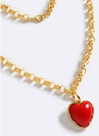Emma Pills Hot Hearts Necklace in Red at Nordstrom, Size 19