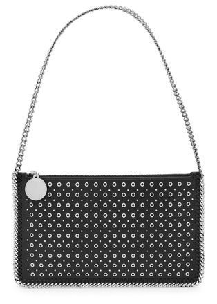 Stella McCartney Stella Mccartney Falabella Eyelet Faux-leather Shoulder bag - Black - One Size